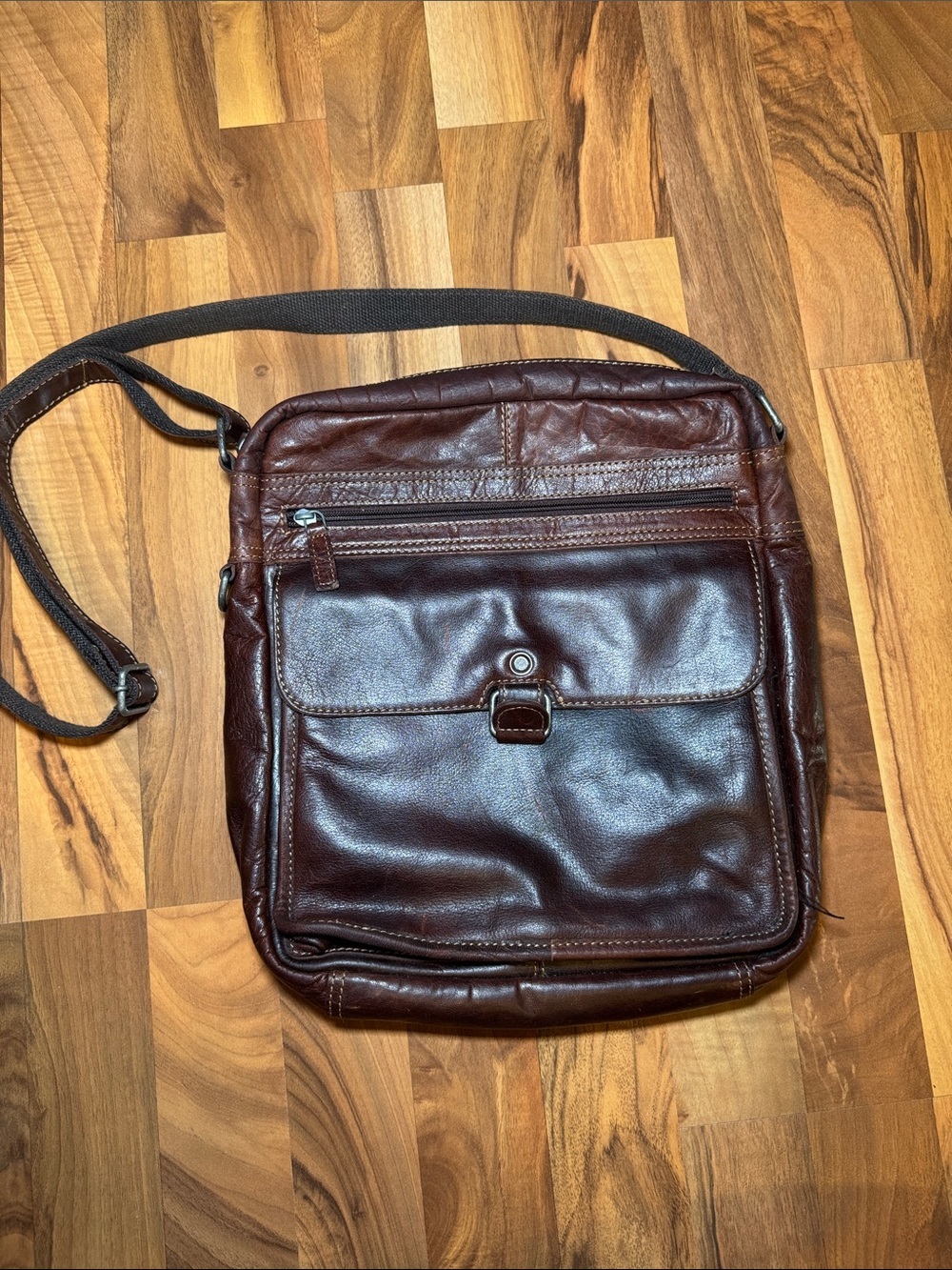 Jack Georges Brown Leather Crossbody/shoulder Bag - Classic Everyday Carry